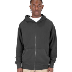 Unisex Max Heavy Fleece Garment-Dyed Double-Zip Hooded Sweatshirt Thumbnail