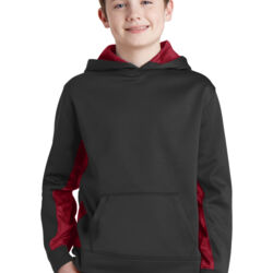 Youth Sport Wick ® CamoHex Fleece Colorblock Hooded Pullover Thumbnail