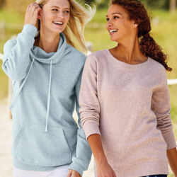 Women’s Space-Dyed Cowl Neck Sweatshirt Thumbnail