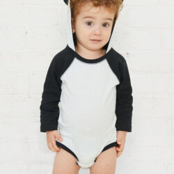 Infant Fine Jersey Character Hooded Long Sleeve Bodysuit with Ears Thumbnail
