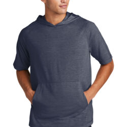 PosiCharge ® Tri Blend Wicking Short Sleeve Hoodie Thumbnail