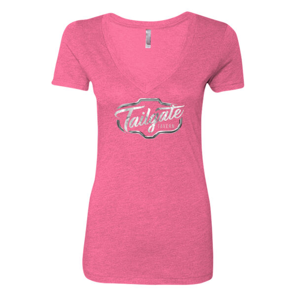 Tailgate Logo - Women’s Triblend Deep V-Neck T-Shirt Tailgate Logo - Women’s Triblend Deep V-Neck T-Shirt Thumbnail